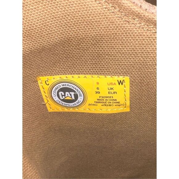 CAT caterpillar woman’s 8 heeled caramel brown leather suede tall boots - Picture 8 of 8